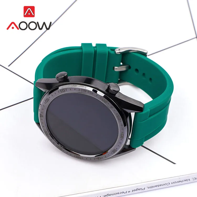 Ремешок спортивный силиконовый для Samsung S3 Huawei Watch GT 2 Pro 46 мм Amazfit GTR 2e