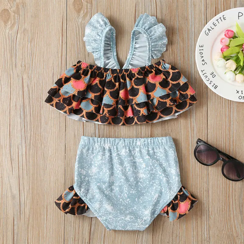 2020 г. комплект бикини для девочек купальник с высокой талией купальный костюм