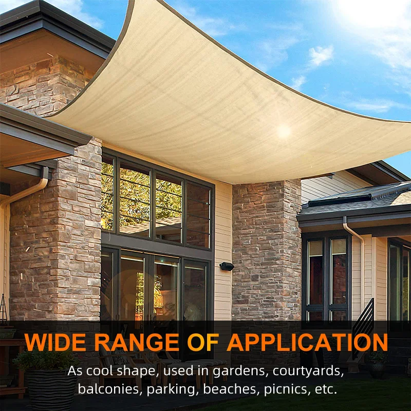 

NEW Outdoor Awnings Waterproof Parasol Garden Balcony Tarp Camping Tent Sunshade Sail Awning Pool Sun Shelter Patio Furniture