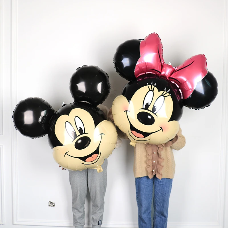 Новинка 175 см большие Мультяшные шары из фольги Микки и Минни Маус украшения для