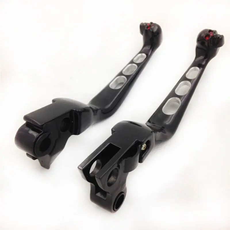 Пара левой и правой высокое качество ЧПУ Алюминий череп Ручки ручного тормоза