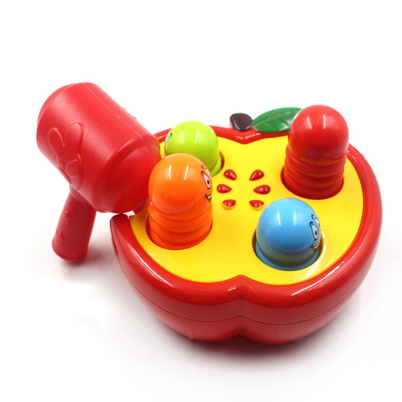1Set Plastic Hammering Ball Hammer Box Children Fun Playing Hamster Game Toy Early Learning Educational Toys | Игрушки и хобби