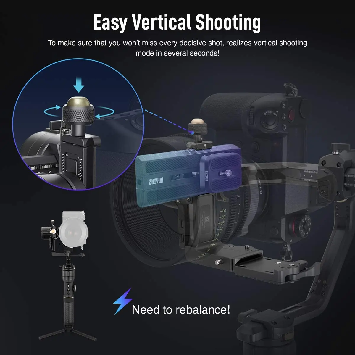 ZHIYUN Crane 2S 3 axis handheld professional gimbal стабилизатор для DSLR камер совместимых с Sony Nikon Canon