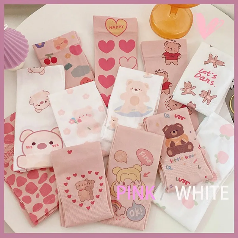 

INS Ice Sleeve Female Ice silk sleeves Prevent bask in Cute Cartoon Bear Go with Summer Men and women Driving Arms Sleeve