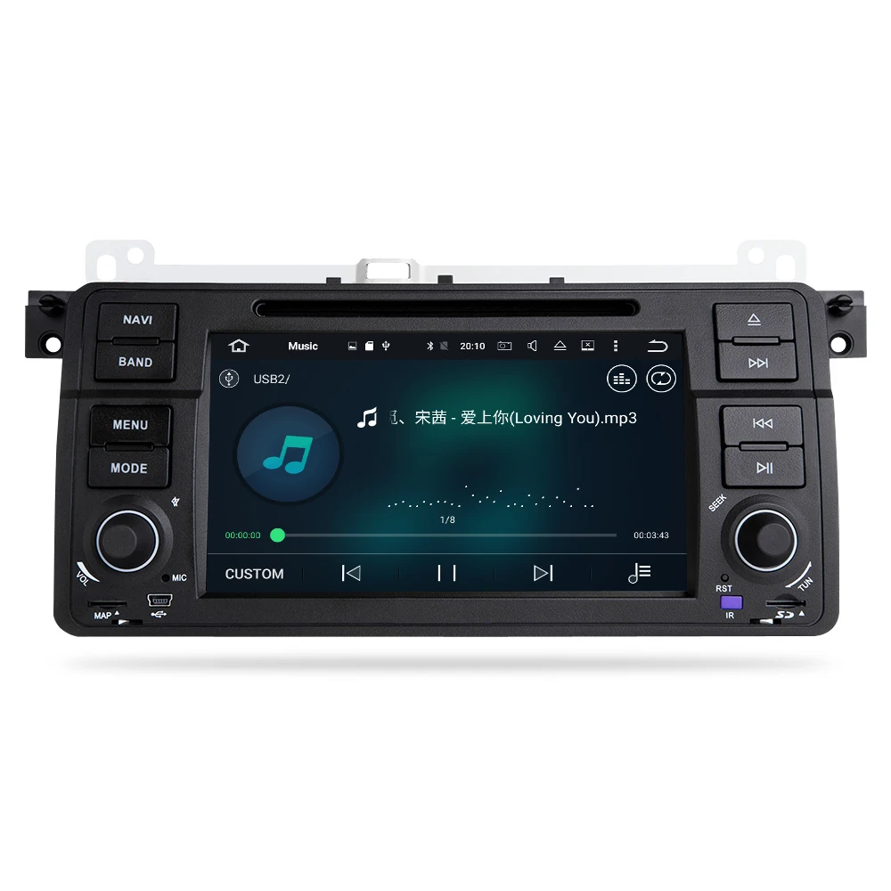 Автомобильный DVD стерео Мультимедийный Головной блок 4G RAM Android 9 0 для BMW/E46/M3/Rover/3