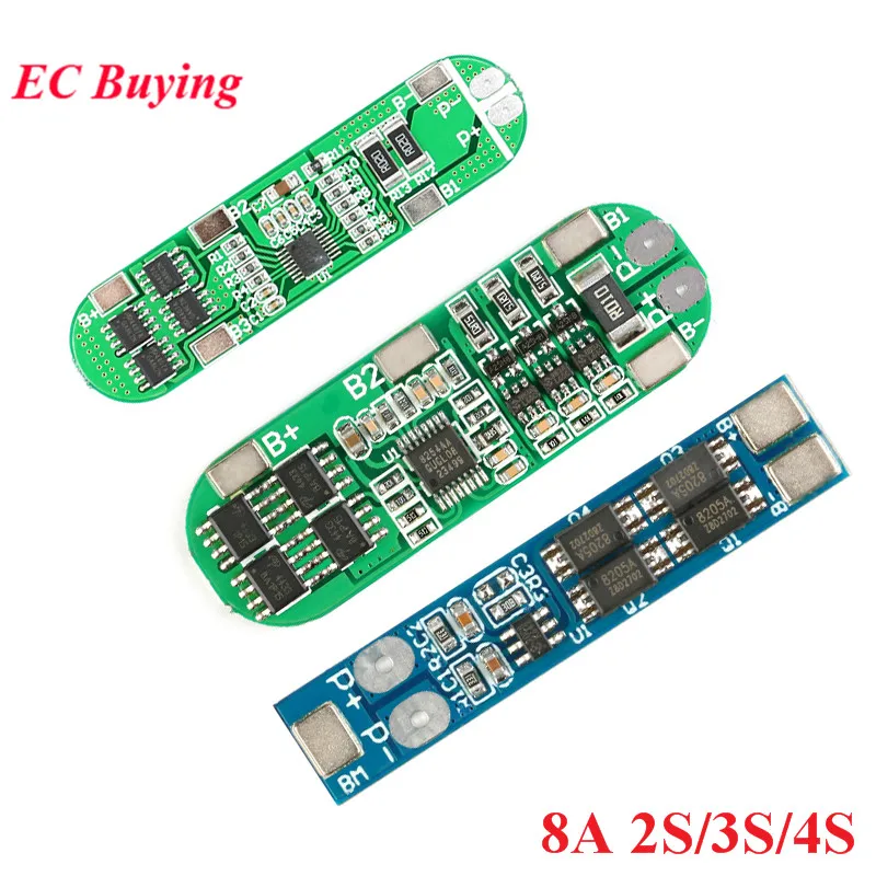 2S 3S 4S 18650 Защитная плата литий ионного аккумулятора модуль зарядного устройства