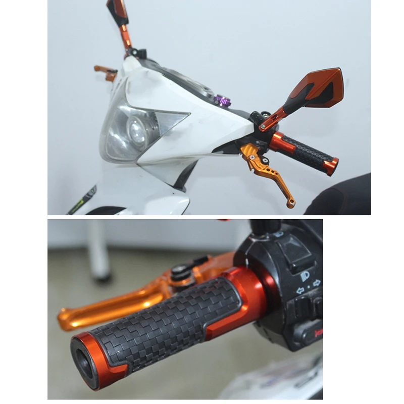 

Motorcycle Modified Aluminum Alloy Rubber Grip Cover for Honda Storm Eye CBF190R /X CB190R /F