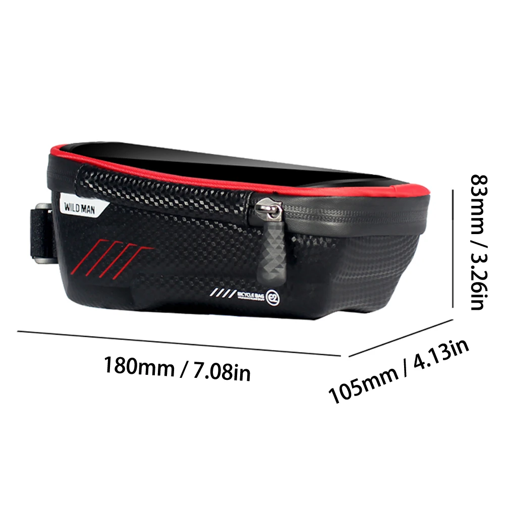 

Bicycle Bag Waterproof Front Bike Cycling Bag 6.5 inch Mobile Phone Bicycle Top Tube Handlebar Bags Mountain Bicycle Accessories