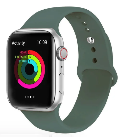 Ремешок для Apple Watch 5 4 3 2 1 42 мм 38 мм 24 цвета мягкий резиновый ремешок силиконовые спортивные полосы для Iwatch 5 4 3 40 мм 44 мм - Цвет ремешка: 4