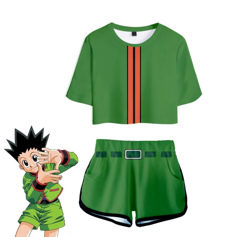 Костюм для косплея Hunter X Killua Zoldyck мужчин и женщин повседневный летний пикантный