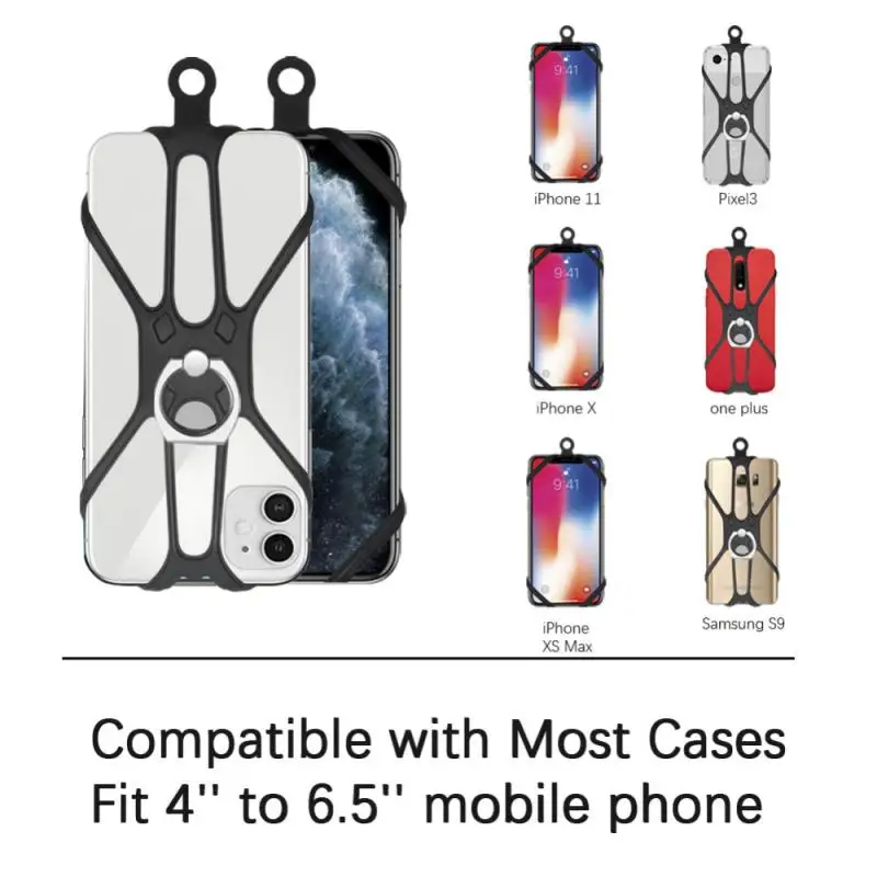 

Universal Lanyard For Phone Silicone Sports Strap Neck Hanging Rope Sling Chain Mobile Phone Lanyard Case With Ring Holder New