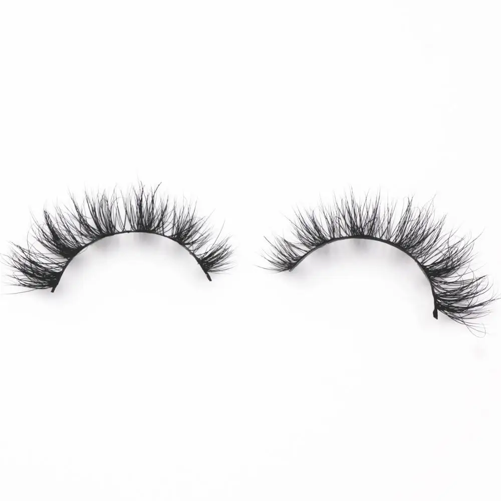 3D норковые ресницы настоящие ручной работы перекрестные индивидуальная полоса