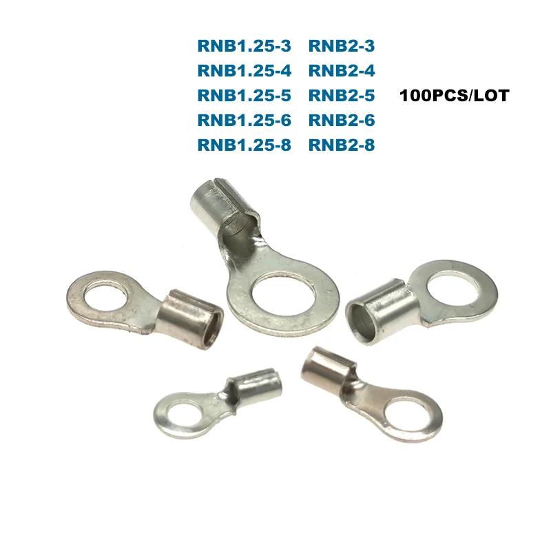 Концевые обжимные клеммы RNB1.25 RNB2 100-2.5 мм2 22-4AWG 0 5 шт. | Строительство и ремонт