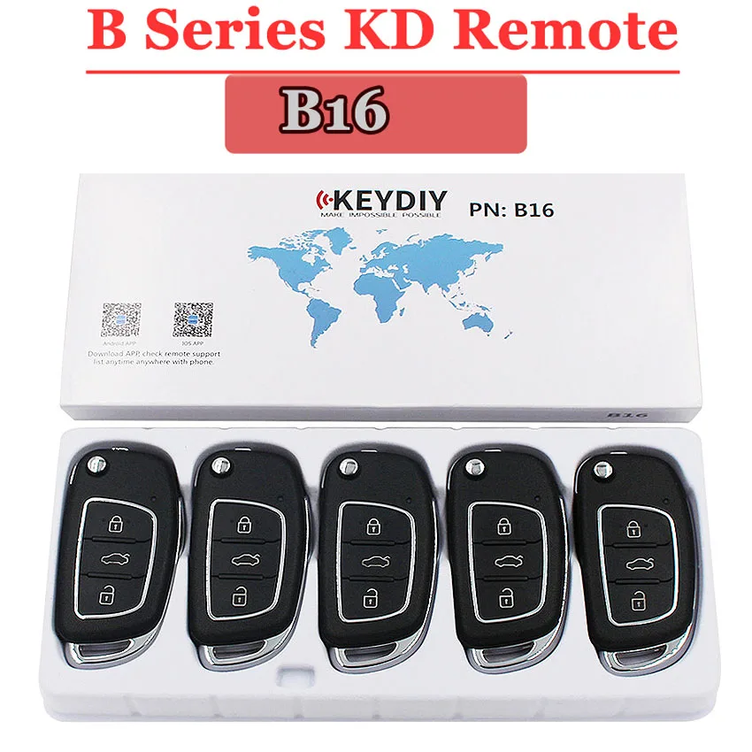 Пульт дистанционного управления KEYDIY B16 KD 3 кнопки B Series дистанционный ключ для KD900