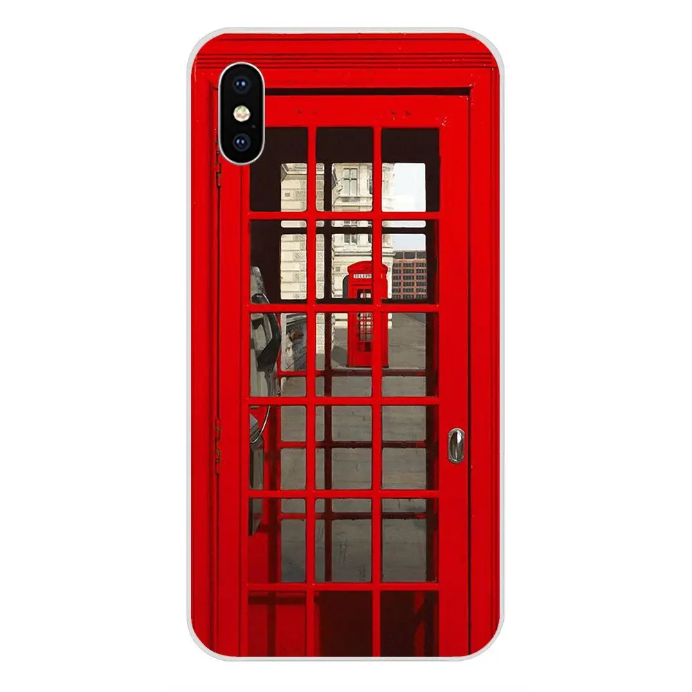 Винтажный Лондонский телефонный ящик мягкий TPU чехол для мобильного телефона Galaxy