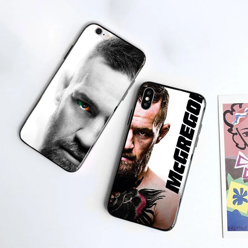 Мягкий чехол Conor Mcgregor 7 8 6s 6 plus для iphone 11 pro xs max xr x телефона se 5 5s из ТПУ мобильных
