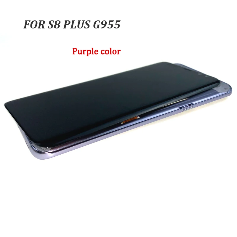 Для SAMSUNG Galaxy S8 G950 G950F ЖК-дисплей сенсорный экран дигитайзер Замена для SAMSUNG S8 Plus G955 G955F ЖК-дисплей с рамкой