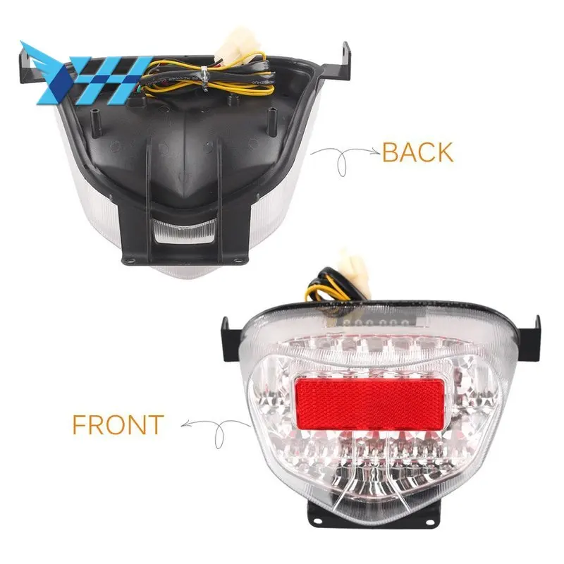 

Integrated LED Rear Turn Signals Tail Light For Suzuki GSXR1000 K1 K2 2001 2002 Smoke