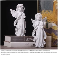 angel figurines praying cherub statues resin miniatures ornament indoor outdoor home garden decoration gift