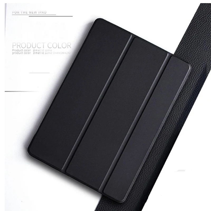 Чехол для huawei MediaPad M2 M2-801W M2-803L M2-802L M2-801L крышка из искусственной кожи Смарт защиты защитный чехол с подставкой для huawei M2 8,0 Coque - Цвет: Black