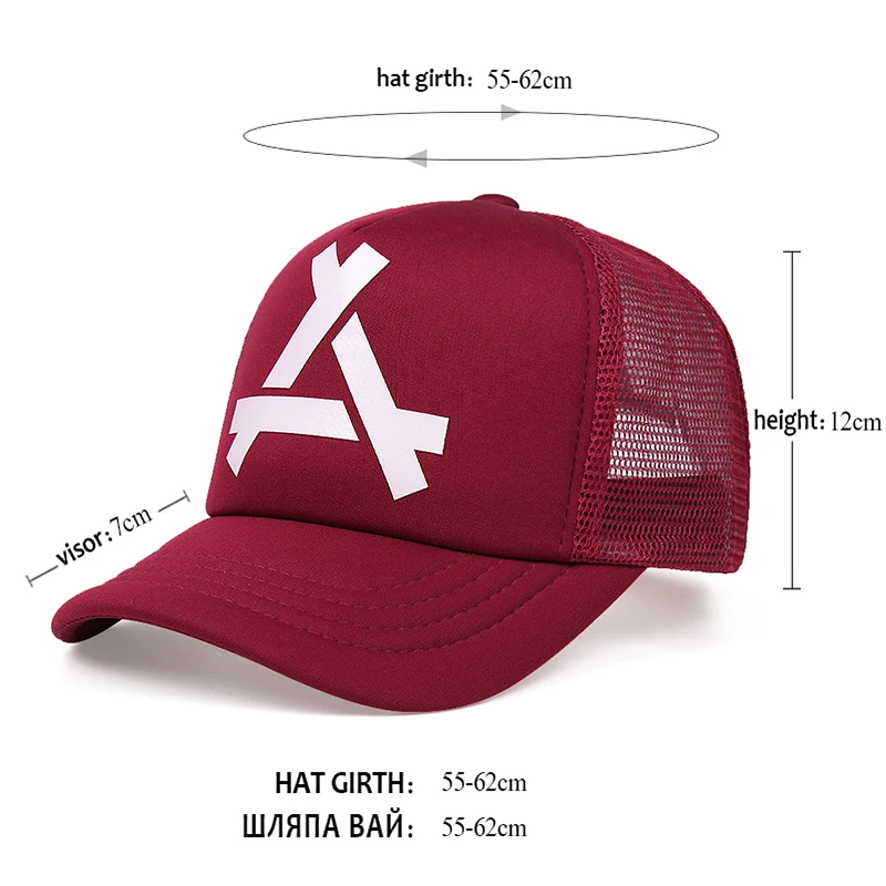 

New men's mesh breathable baseball cap, adjustable rebound cap, outdoor sunshade sports cap, all-match unisex basketball cap