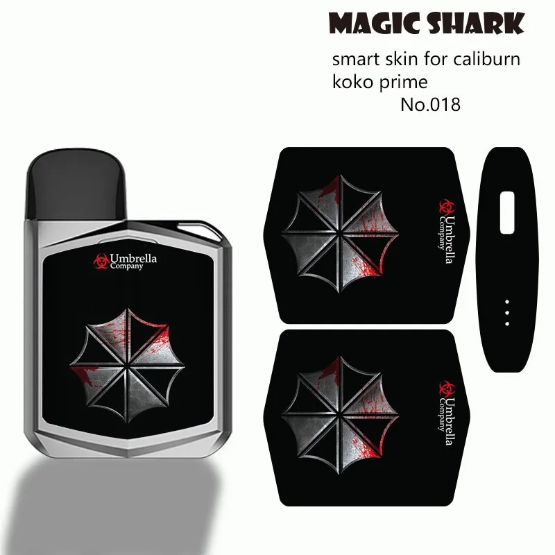 Новый Зонт Череп медведь лист Защитная пленка для Uwell Caliburn KOKO Prime Набор наклеек |