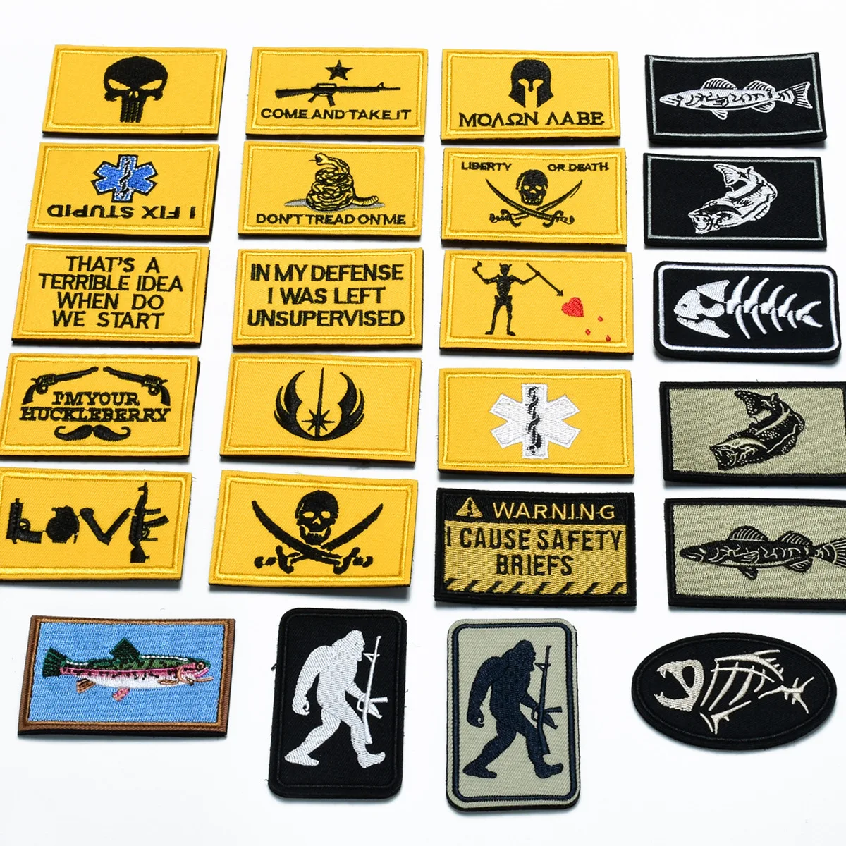 Нашивки с застежкой липучкой предупреждающие вышивки Значки для морального духа