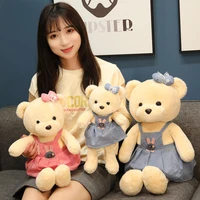 35 70cm cute plush toys stuffed animal doll teddy bear with clothes kids children gifts girl christmas holiday birthday present