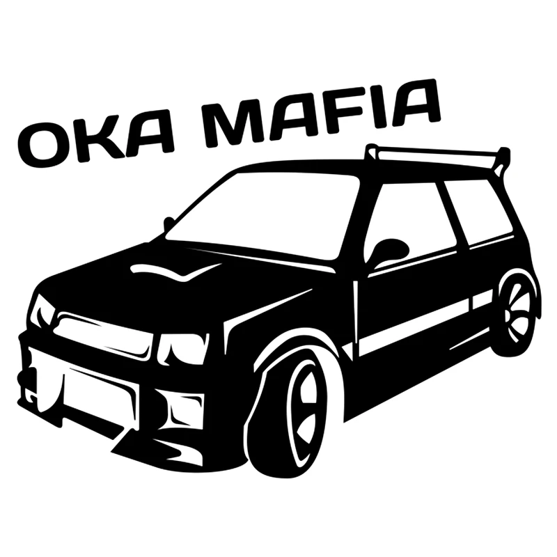 CK2973#20*15cm Oka Mafia reflective funny car sticker vinyl decal silver/black car auto stickers for car bumper/rear window