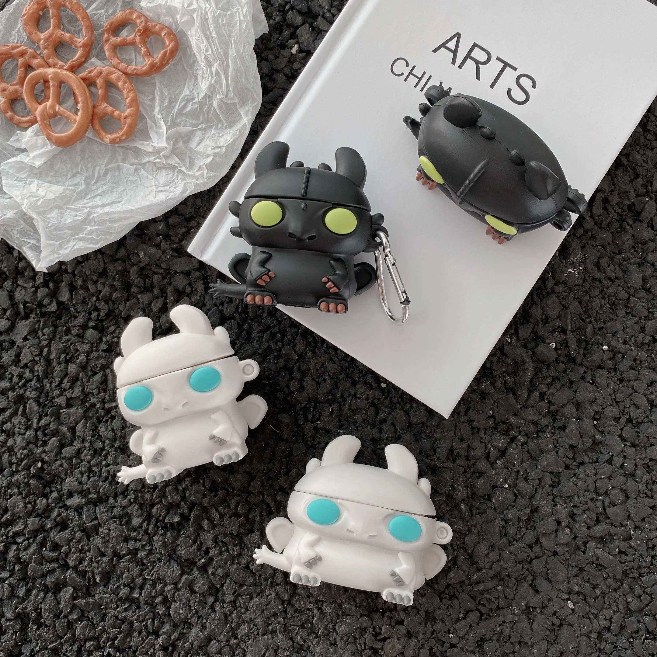 

Hot 3D Dragon Night Fury Cute Case for AirPods Pro Case Silicone Bluetooth Earphone Case for Airpods 2 Cartoon Protective Cover