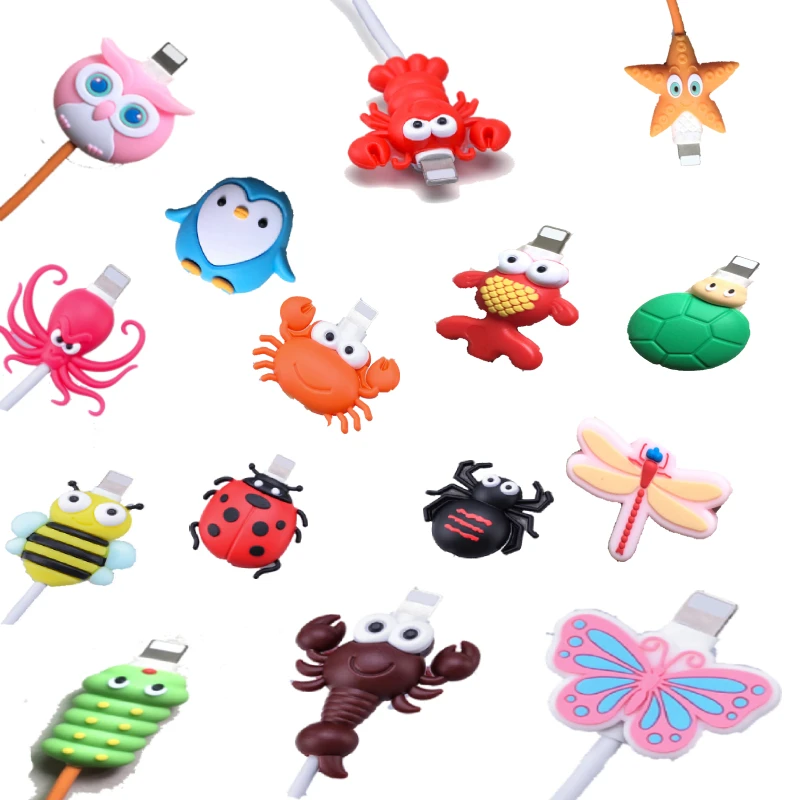 1 шт. защита для кабеля в форме насекомого бабочки iPhone|Органайзеры кабеля| |