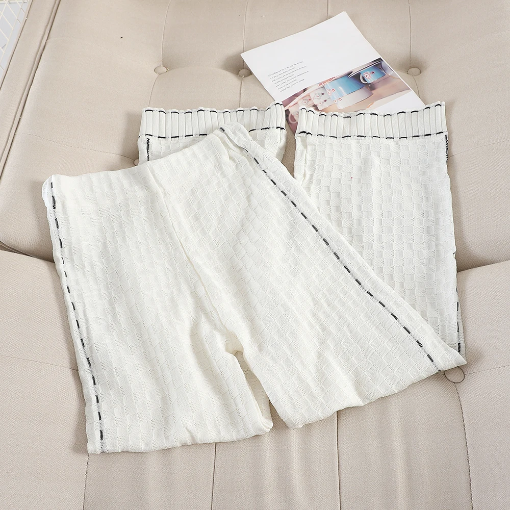 Женский костюм из трех предметов трикотажный кардиган + футболка брюки с