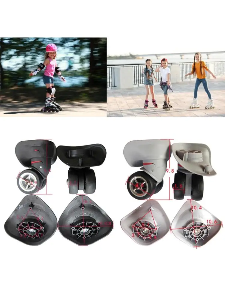 2 шт./пара резиновые поворотные колеса Поворот на 360 градусов чехол для чемодана