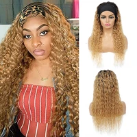 headband wig human hair wig water wave hair colored ombre honey blonde long brazilian hair wigs for black women non remy ijoy