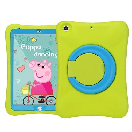 Eva чехол для iPad 9,7 дети coque funda вращающийся 5th 6th поколения Чехол свет для iPad 5 6 крышка для iPad air 2 air - Цвет: GreenBlue