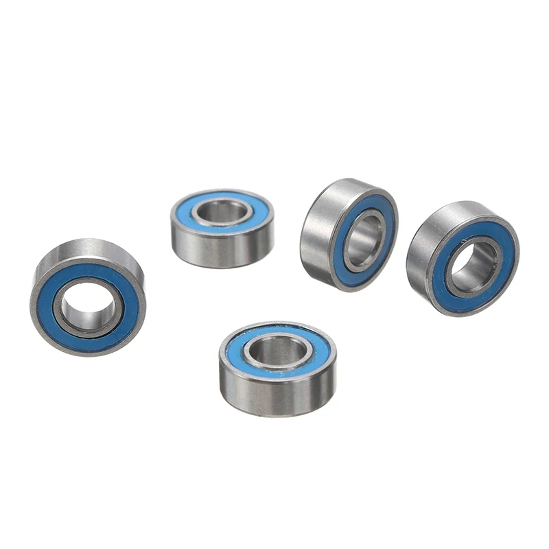 10 шт. миниатюрные MR115RS шарикоподшипники с глубоким желобом синие резиновые