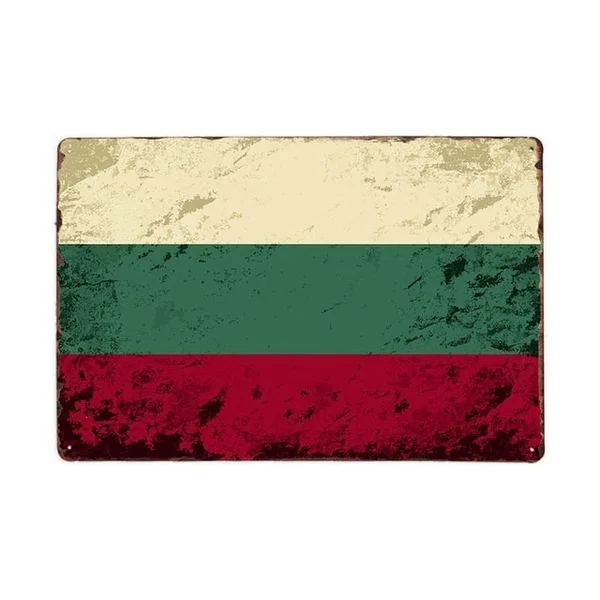 

National Flag Metal Sign Plaque Vintage Pub Decoration Retro Decorative Plates Bar Tin Poster Home Decor 20x30cm