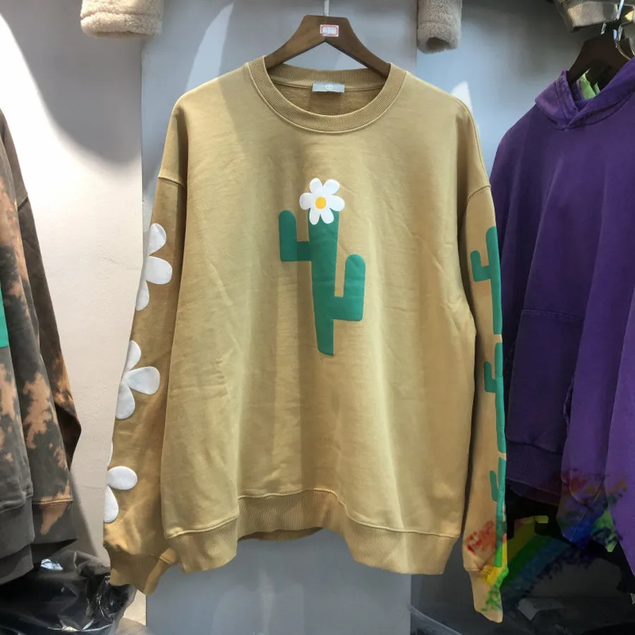 

Старый жидкость для мытья печатная Толстовка «кактус» для мужчин и женщин с круглым вырезом больших размеров одежды со свитером на harajuku ...