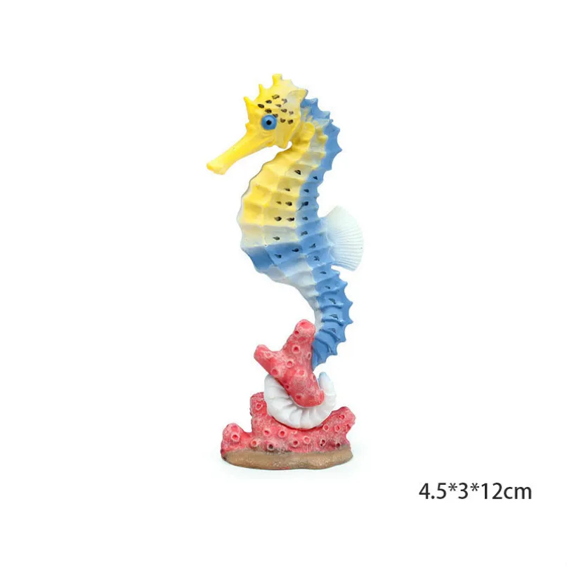 sea horse Модель осьминога, Акула, парусник, модель осьминога, фигурка морской жизни, образовательная фигура, океан, с животными из ПВХ, игрушка для детей, Детский декор, подарок - Цвет: sea horse