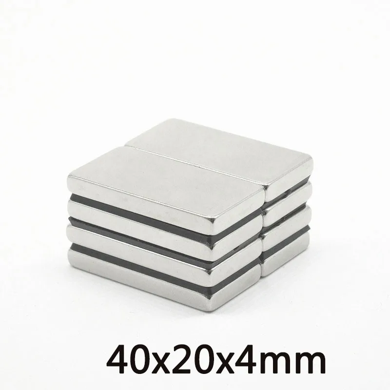 

2~50PCS 40x20x4 mm N35 Block Powerful Magnets Thickness 4mm Neodymium Magnet 40x20x4mm Strong Permanent NdFeB Magnet 40*20*4 mm