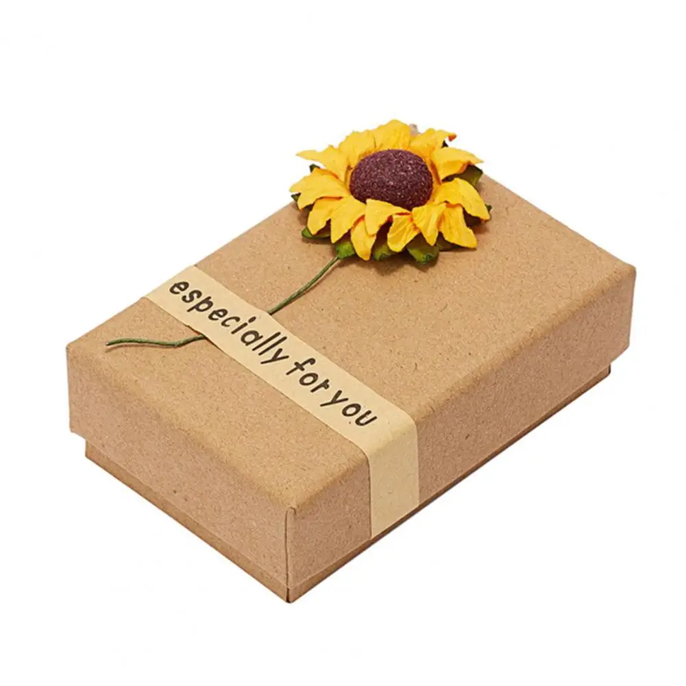 

New Arrival HOT SALES!!! Rose Sunflower Design Brooch Bracelet Necklace Earring Jewelry Gift Storage Case