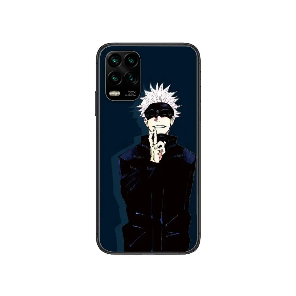 

jujutsu kaisen Anime cartoon Phone Case For XiaoMi Redmi Note 10 9S 8 7 6 5 A Pro T Y1 Anime Black Cover Silicone Back Pre