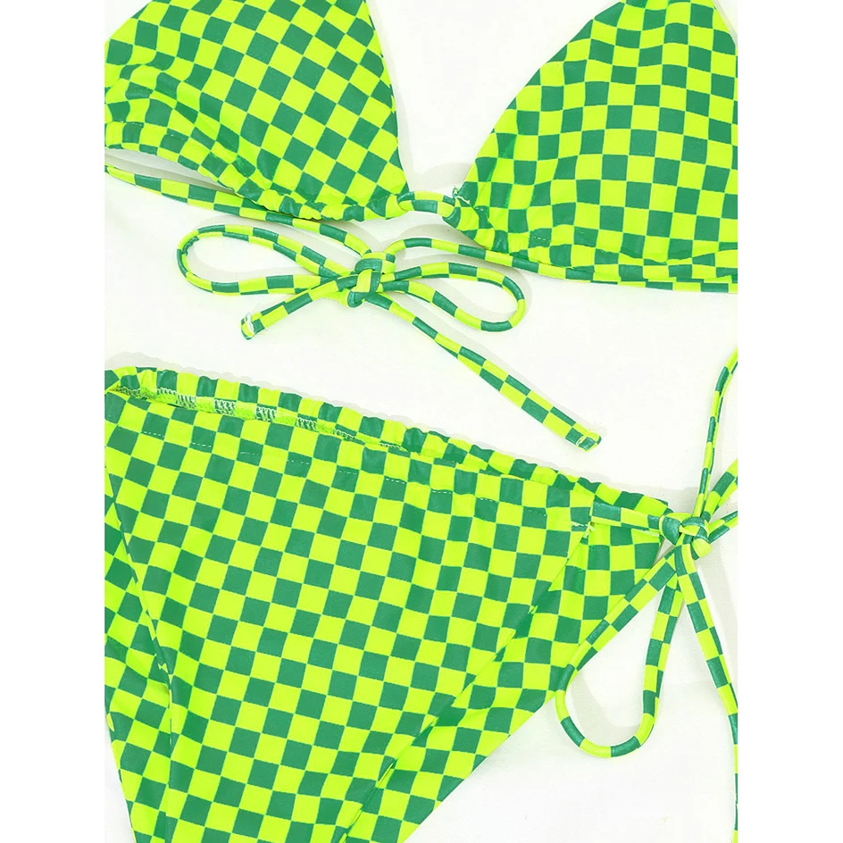 

Sexy Bikini Women's Swimsuit 2020 Micro Thong Bikinis Set Bandage Halter Top Beachwear Swimming for Woman Swimwear Bathing Suits