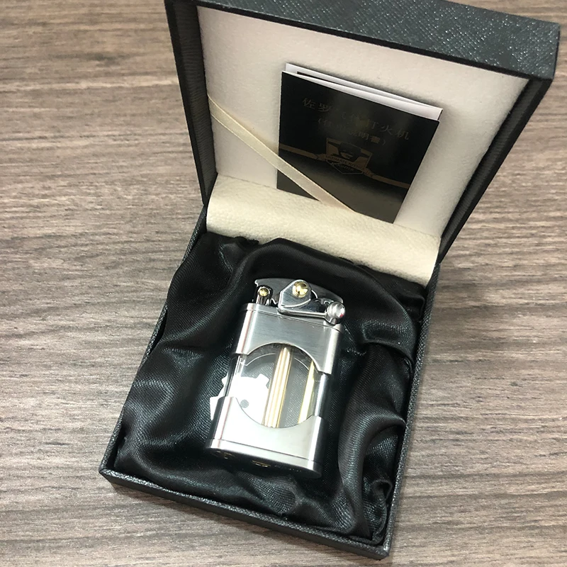 _ Металлический прозрачный масляный бак креативные Ретро кремневые нефтяные