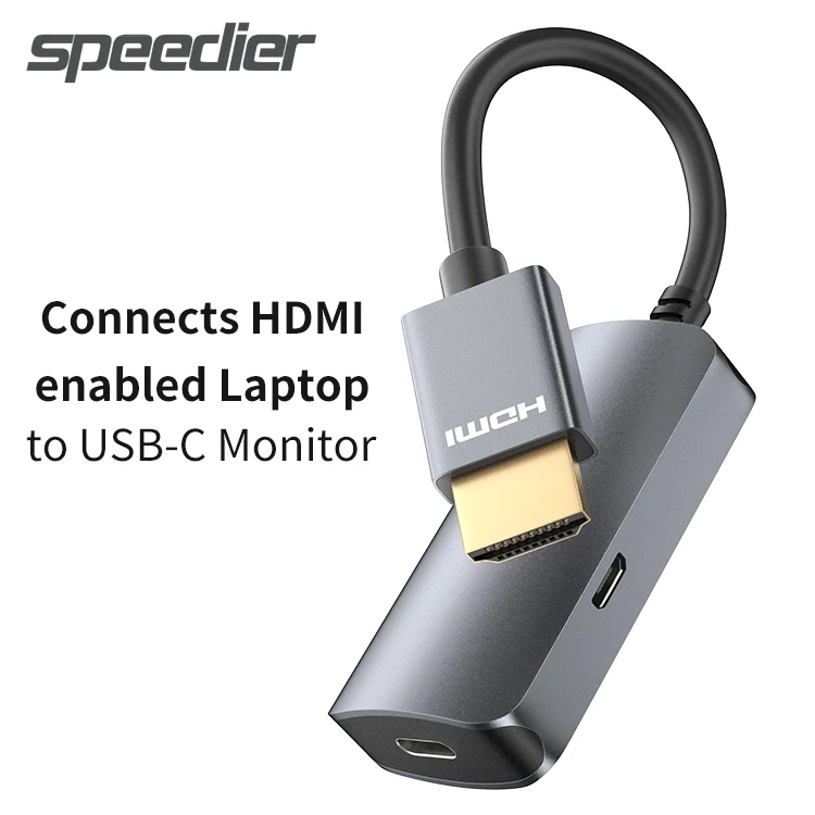 Новинка 2022 адаптер HDMI штекер-штекер Женский USB Type C вход в выход преобразователь 4K