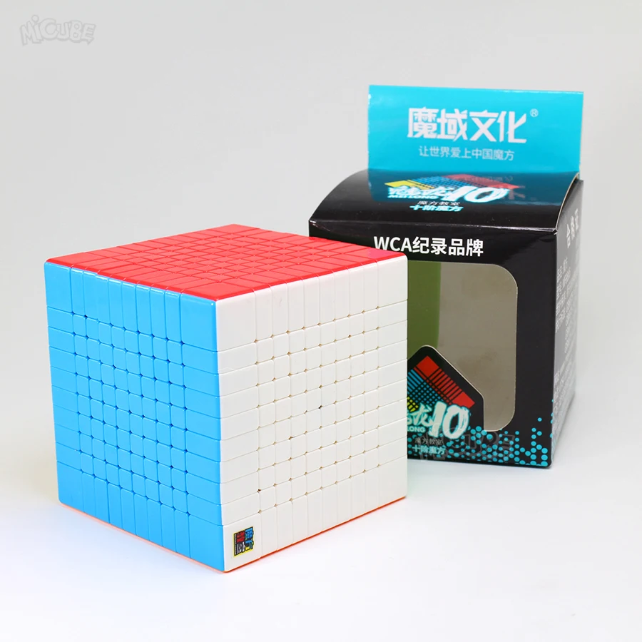 Moyu Yuhu Meilong 10x10x10 кубик без наклеек матовая поверхность 10x10 Magic Скорость куб головоломка 10 слоев Cubo развивающая игрушка