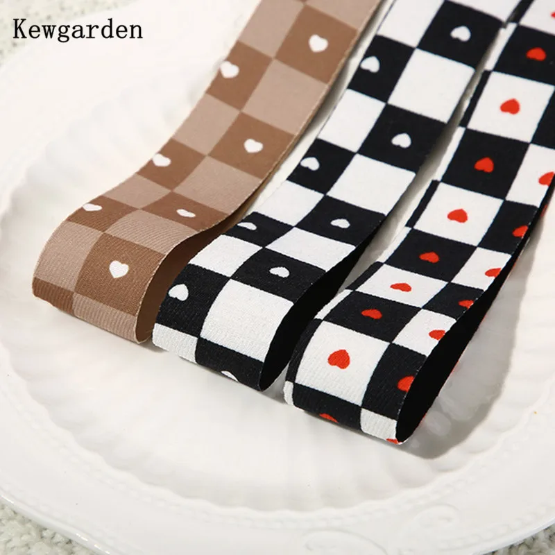 

Kewgarden Love Heart ленты в шотландскую клетку 1,5 "1" 15 мм 25 мм 38 мм ручная работа, аксессуары для рукоделия, 10 ярдов
