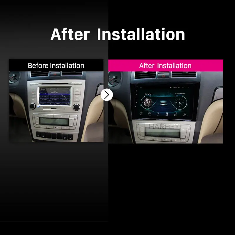 Сенсорный экран Harfey HD 9 &quot Android 8 1 с поддержкой Bluetooth AUX для игр TPMS 2009 2015 Geely Emgrand