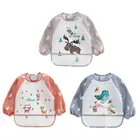 Детский непромокаемый шарф с длинным рукавом, фартук для кормления, нагрудник-банан