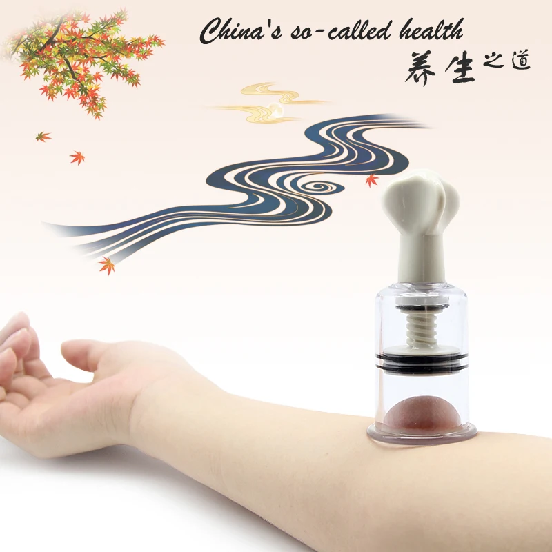 2 размера вращающейся ручкой вакуумный массаж тела банок всасывания стойкая